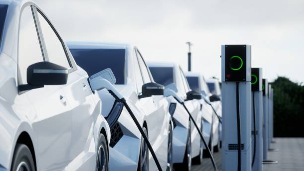 Ideal EV charging station setup in a high-traffic area with power access and nearby facilities