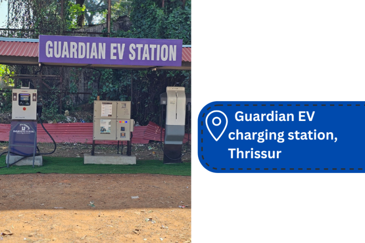 Guardian EV charging station, Thrissur
